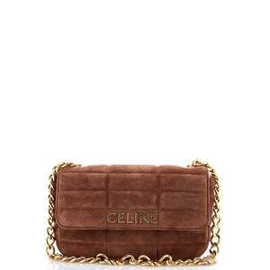 Celine Logo Chain Flap Bag Quilted #237917C15B